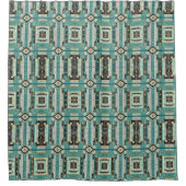 Retro Mid Century Modern Douchegordijn (Voorkant)