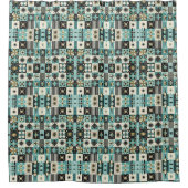 Retro Mid Century Modern Douchegordijn (Voorkant)