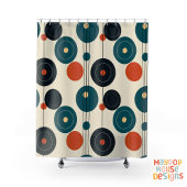 Retro Mid Century Modern Douchegordijn