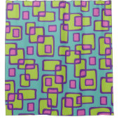 Retro Mid Century Modern Douchegordijn (Voorkant)