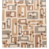 Retro Mid Century Modern Douchegordijn (Voorkant)