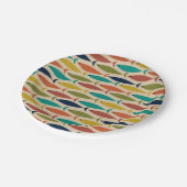 Retro Mid Century Modern Fish Pattern Bord (Gekanteld)