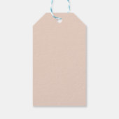 Retro Mid Century Modern Floral Design Cadeaulabel (Achterkant)