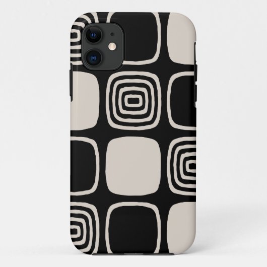 Retro Mid Century Modern Geometrisch Abstract Case-Mate iPhone Case (Achterkant)