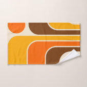 Retro Mid Century Modern geometrisch ontwerp Bad Handdoek (Handdoek)