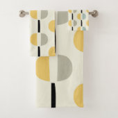 Retro Mid Century Modern geometrisch patroon Bad Handdoek (Insitu)
