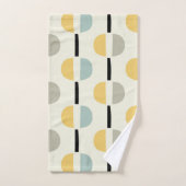 Retro Mid Century Modern geometrisch patroon Bad Handdoek (Handdoek)