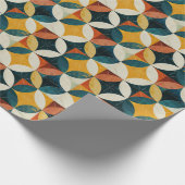 Retro Mid-Century Modern geometrisch patroon Cadeaupapier (Hoek)