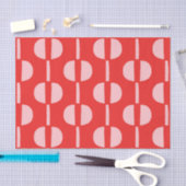 Retro Mid Century Modern geometrisch patroon Tissuepapier (Craft)