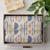 Retro Mid Century Modern geometrisch patroon Tissuepapier (Geschenk)