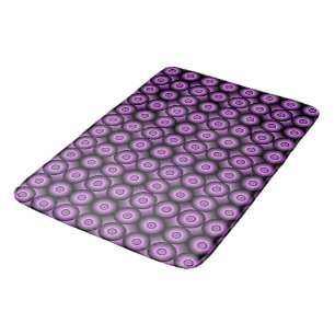 Retro mid century modern geometrische cirkels badmat