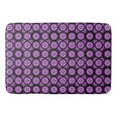 Retro mid century modern geometrische cirkels badmat (Voorkant)