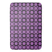 Retro mid century modern geometrische cirkels badmat (Voorkant Verticaal)