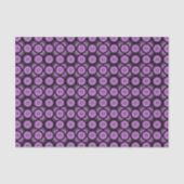 Retro mid century modern geometrische cirkels tissuepapier (Voorkant)