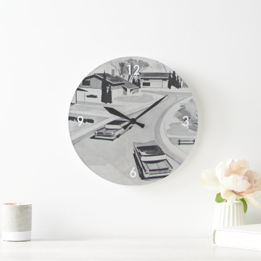 Retro Mid-Century Modern Grote Klok (Huis)