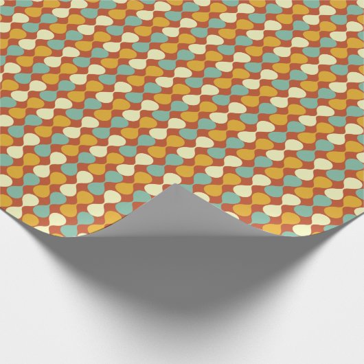 Retro Mid Century Modern inpakpapier – kleurrijk (Hoek)