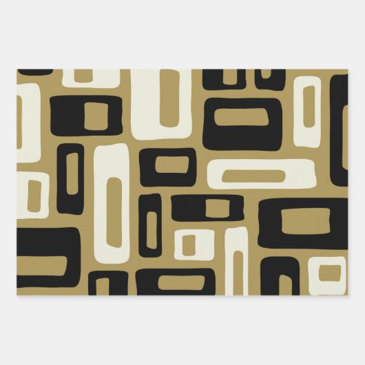 Retro Mid Century Modern Inpakpapier Vel (Voorkant 2)