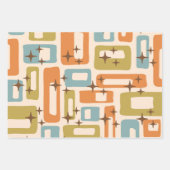 Retro Mid Century Modern Inpakpapier Vel (Voorkant 3)