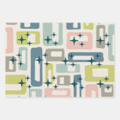 Retro Mid Century Modern Inpakpapier Vel (Voorkant 2)