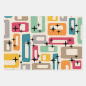 Retro Mid Century Modern Inpakpapier Vel (Voorkant)