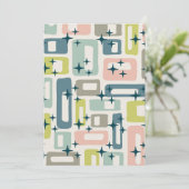 Retro Mid Century Modern Kaart (Staand voorkant)