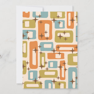 Retro Mid Century Modern Kaart