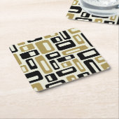 Retro Mid Century Modern Kartonnen Onderzetters (Schuin)