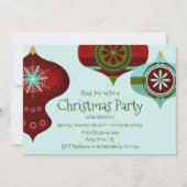 Retro Mid Century Modern kerstversiering Kaart (Voorkant)