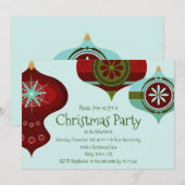 Retro Mid Century Modern kerstversiering Kaart (Voorkant / Achterkant)