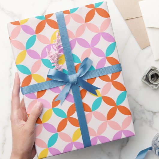 Retro Mid Century Modern kleurrijk Abstract patroo Cadeaupapier
