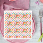 Retro Mid Century Modern kleurrijk Abstract patroo Servet