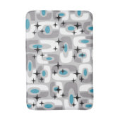 Retro Mid Century Modern Kosmisch Abstract Patroon Badmat (Voorkant Verticaal)