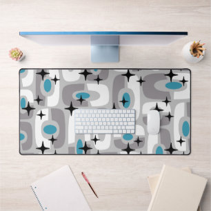 Retro Mid Century Modern Kosmisch Abstract Patroon Bureaumat