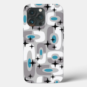 Retro Mid Century Modern Kosmisch Abstract Patroon Case-Mate iPhone Case