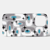 Retro Mid Century Modern Kosmisch Abstract Patroon Case-Mate iPhone Case (Achterkant (horizontaal))