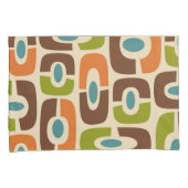 Retro Mid Century Modern Kosmisch Abstract Patroon Kussensloop (Voorkant-Rechts)