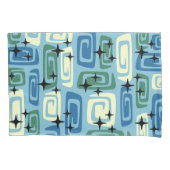 Retro Mid Century Modern Kosmisch Abstract Patroon Kussensloop (Voorkant)