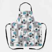 Retro Mid Century Modern Kosmisch Abstract Patroon Schort (Voorkant)