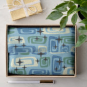Retro Mid Century Modern Kosmisch Abstract Patroon Tissuepapier (Geschenk)