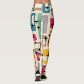 Retro Mid Century Modern Leggings (Achterkant)