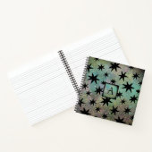 Retro Mid Century Modern Monogram Notitieboek (Binnen)