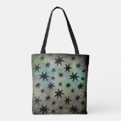 Retro Mid Century Modern Monogram Tote Bag (Achterkant)