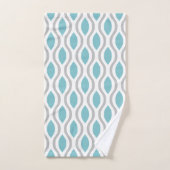 Retro Mid Century Modern Ogee Patroon Bad Handdoek (Handdoek)