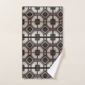 Retro Mid Century Modern ontmoet Art Deco Handdoek (Handdoek)