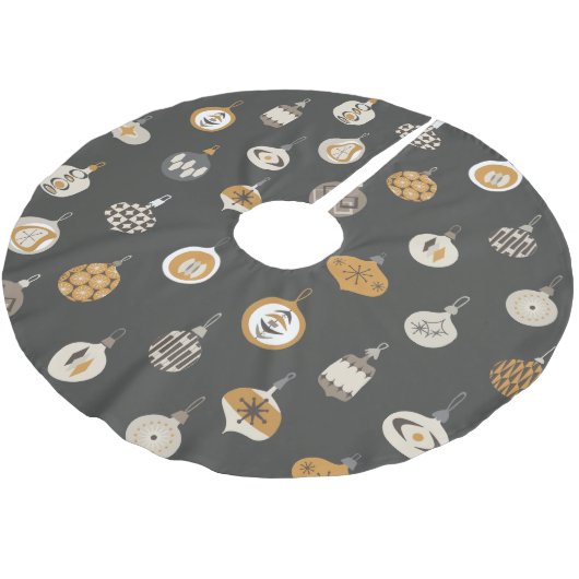 Retro Mid Century Modern Ornament Kerst Kerstboom Rok (Gekanteld)