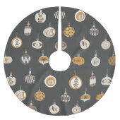 Retro Mid Century Modern Ornament Kerst Kerstboom Rok (Voorkant)