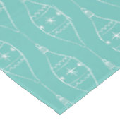 Retro Mid Century Modern Ornament Patroon Tafelkleed (Gekanteld)