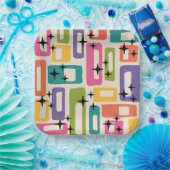 Retro Mid Century Modern Papieren Bordje (Feest)