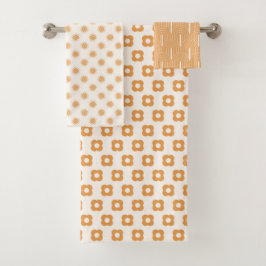 Retro Mid-Century Modern patroon Bad Handdoek