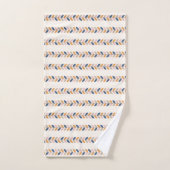 Retro Mid-Century Modern patroon Bad Handdoek (Handdoek)